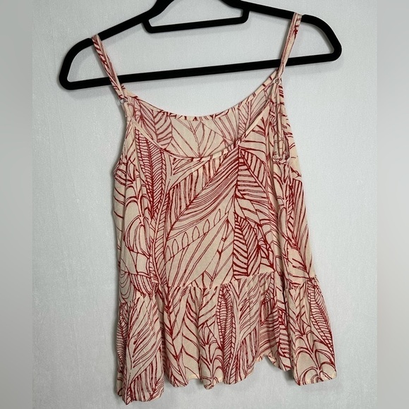 Velvet by Graham and Spencer Madelyn Sheer Printed Gauze Ruffle Tank - small - Picture 5 of 5